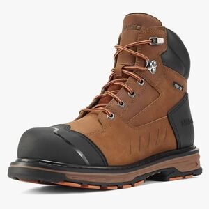 NIB Ningo Steel Toe Safety Work Construction Boots Full Grain Leather Non Slip